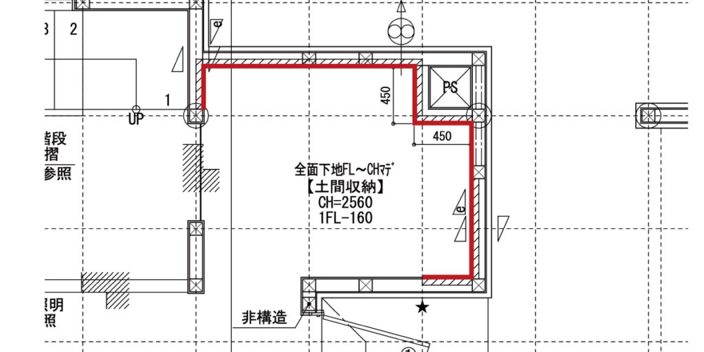 可動棚下地